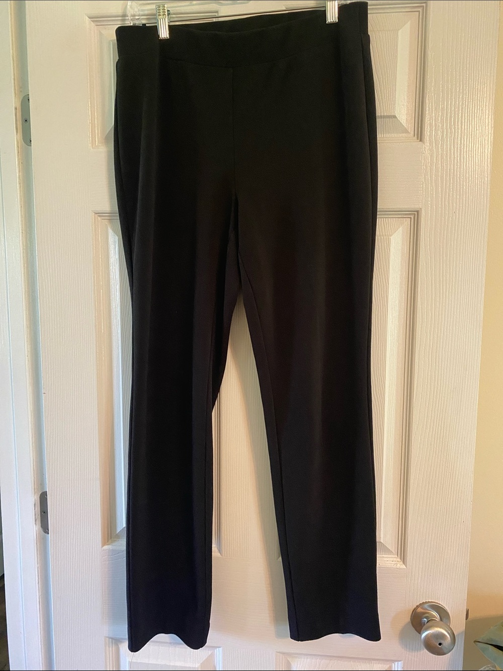 Kasper Black Straight-Leg Dress Pants